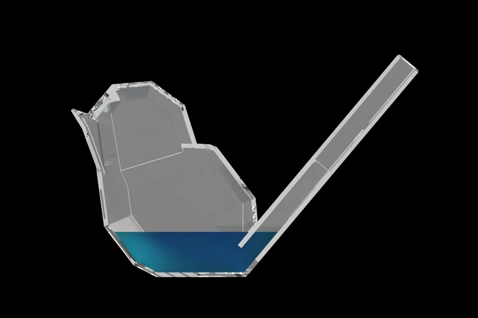 Kèn chim hót kiểu low poly in 3D không cần hỗ trợ - Image 3