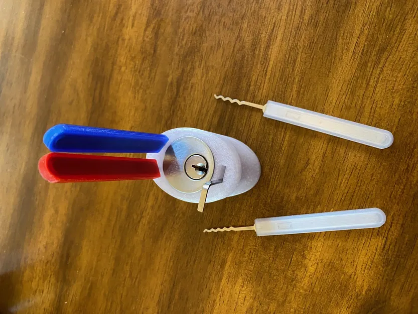 Giá đỡ khóa trụ 29mm cho luyện tập mở khóa - Image 1