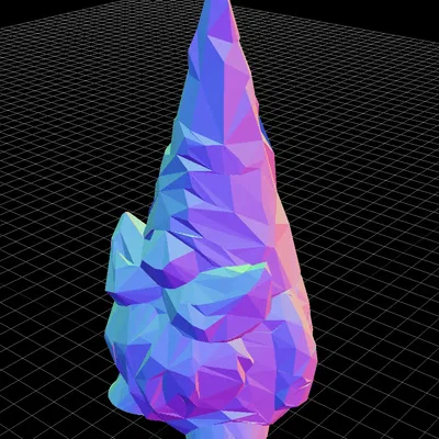 Gnome phong cách Low Poly ngẫu nhiên