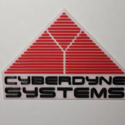 Biểu tượng 3D Cyberdyne Systems từ Terminator