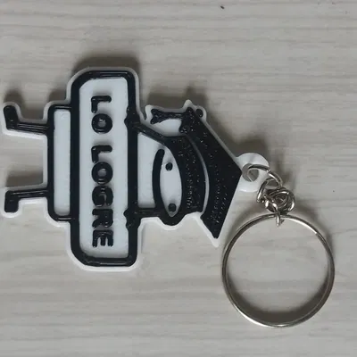 Nhân vật Flork với mũ và bia cho móc khóa