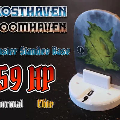 Cơ sở standee quái vật Frosthaven với 59 HP