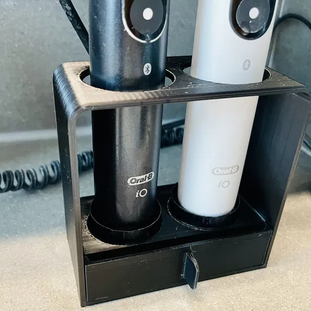 Giá đỡ bàn chải điện với khay hứng nước - Image 1