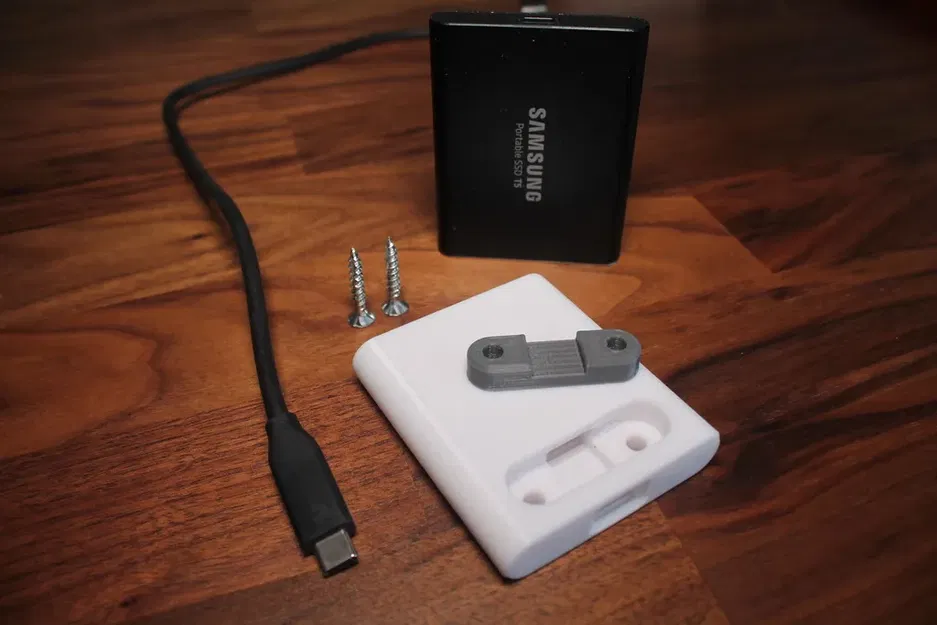 Đế đỡ SSD SAMSUNG T5 với cáp USB-C dài 1m - Image 5