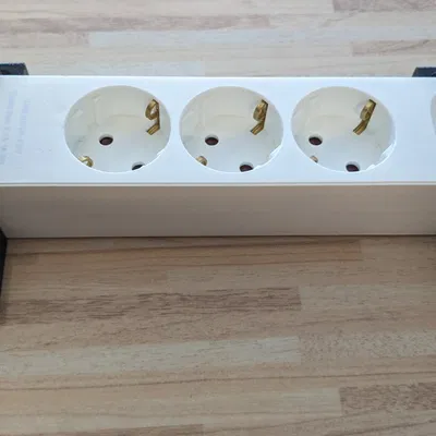 Giá đỡ ổ cắm điện 3 ngả với khe cắm USB và dây cáp