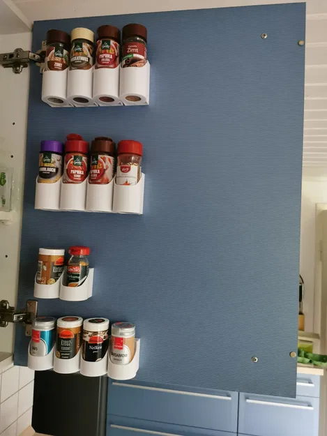 Giá đỡ gia vị treo tường cho hũ Ostmann và hũ khác - Image 8