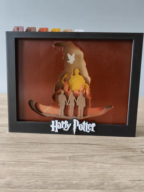 Hộp bóng Harry Potter với nhân vật Harry, Hermione và Ron - Image 10