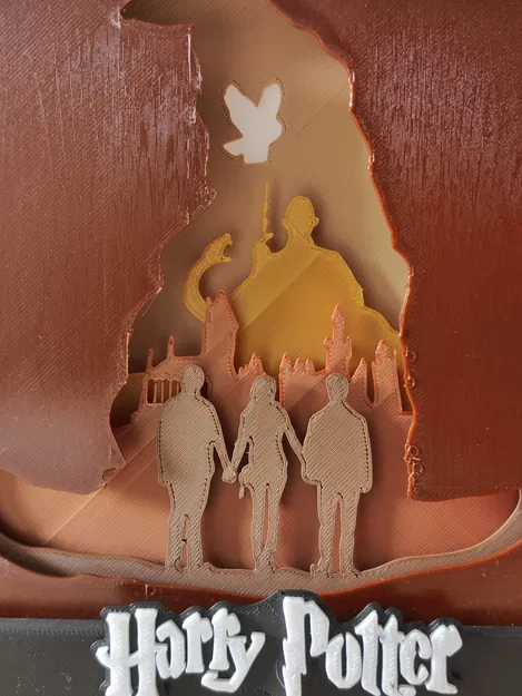 Hộp bóng Harry Potter với nhân vật Harry, Hermione và Ron - Image 16