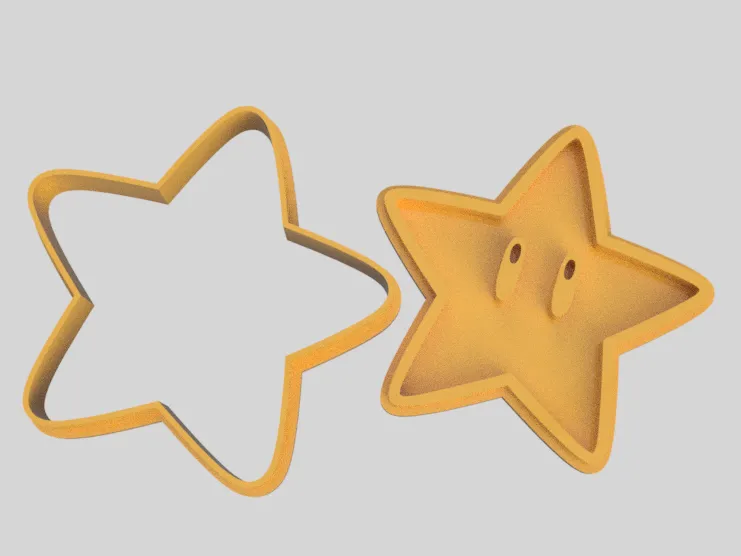 Cortador và đánh dấu hình ngôi sao Mario kích thước 5 x 5 x 1 cm - Image 4