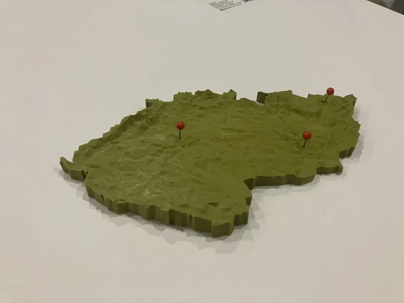 Mô hình bản đồ địa hình Low Poly Cộng hòa Séc - Image 18