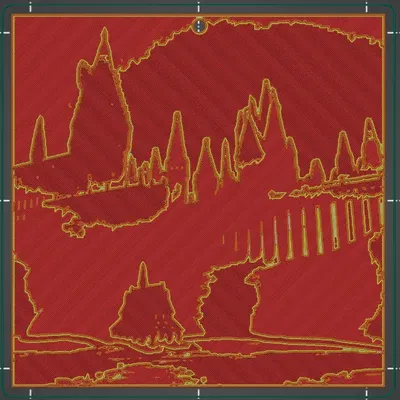 Cảnh Hồ Hogwarts dưới dạng Lithophane