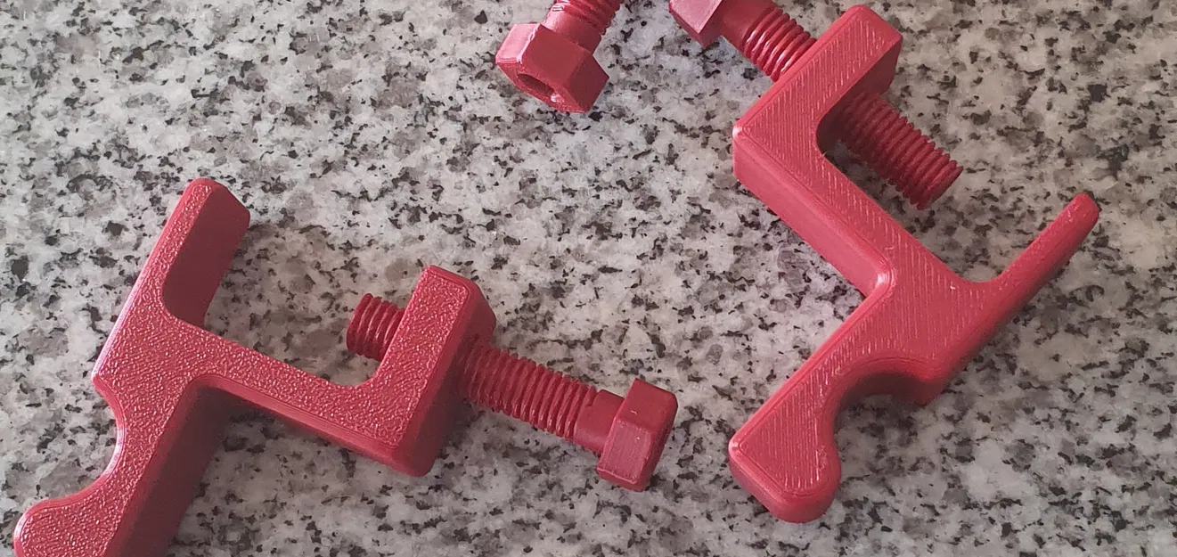 Cái móc kẹp với ốc vít M8 - Image 1