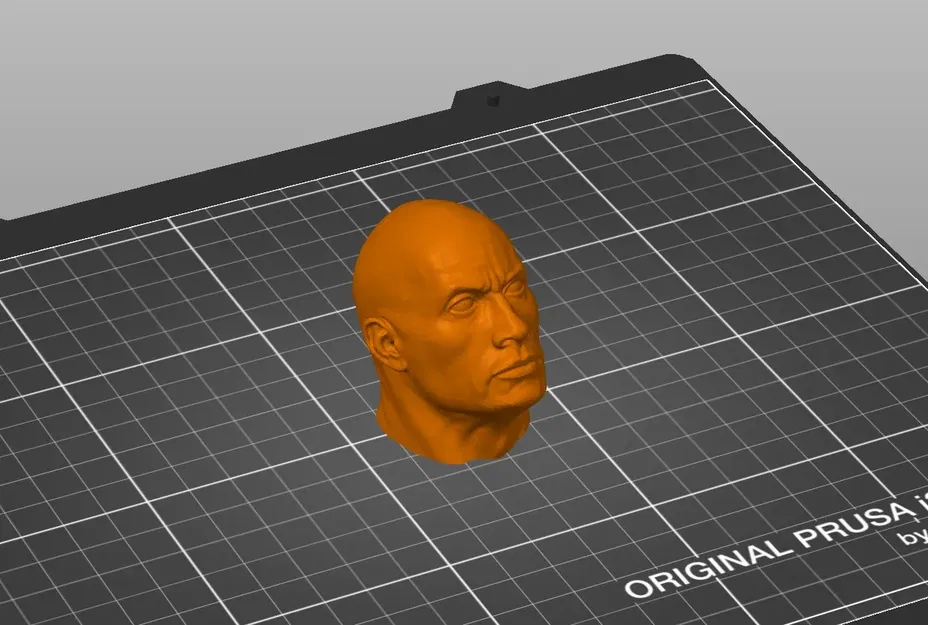 Đầu đá Dwayne Johnson trong phong cách nghệ thuật 3D - Image 1