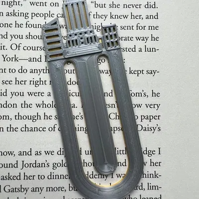 Đánh dấu sách hình chân trời thành phố nhiều màu sắc