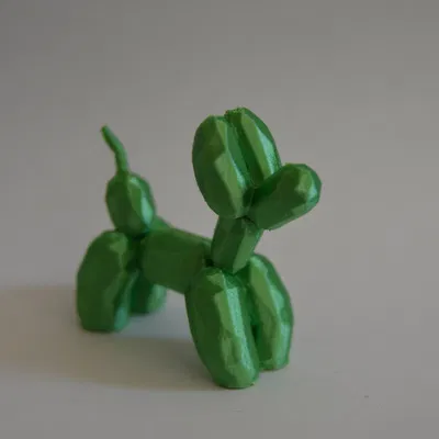 Chó bóng bay phong cách low poly