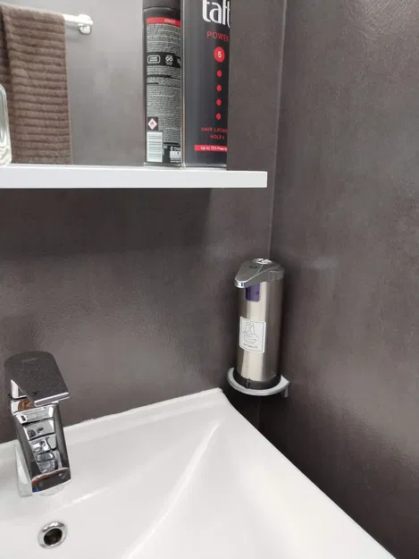 Giá đỡ xà phòng tự động lắp góc bằng băng dính nano đôi - Image 1