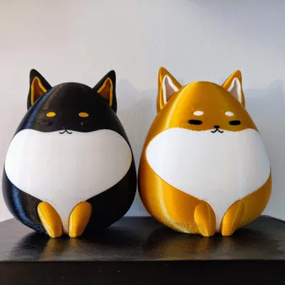 Chó Shiba Inu hình trứng đa sắc màu