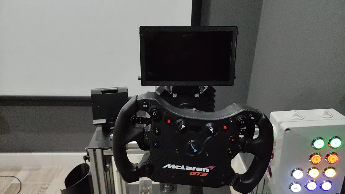 Giá đỡ Vesa 75x75 cho vỏ LCD 8.9'' và nút bấm - Image 4