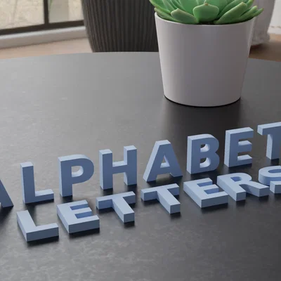 Chữ cái I trong bảng chữ cái với thiết kế độc đáo 3D