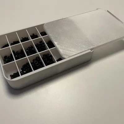 Hộp vít với nắp trượt và 24 khe chứa vít