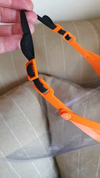 Kẹp dây cao su điều chỉnh cho mặt nạ bảo hộ - Image 1