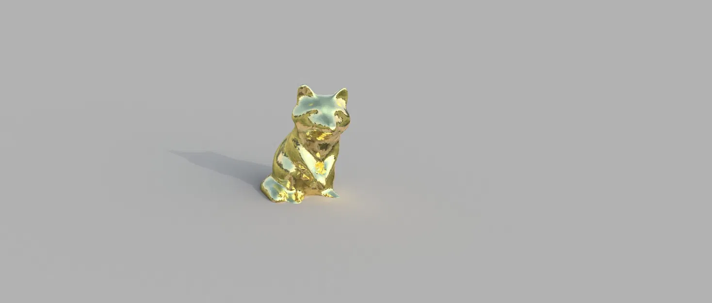 Tượng nhồi bông gấu mèo racoon phong cách low poly - Image 4