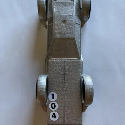 Xe đua gỗ Delorean phong cách Pinewood Derby