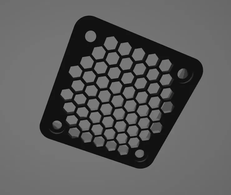 Nắp quạt 50mm với lưới hình lục giác - Image 1