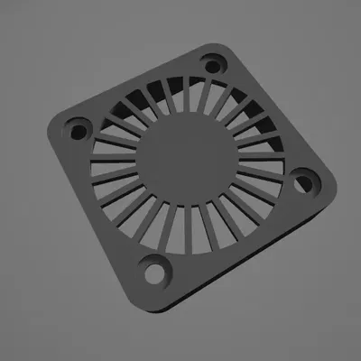 Nắp quạt 50mm với lỗ lưới hình lục giác