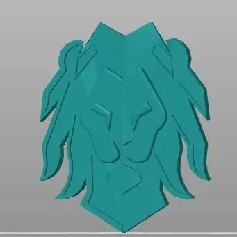 Biểu tượng đầu sư tử dành cho móc khóa hoặc gắn trên bề ...