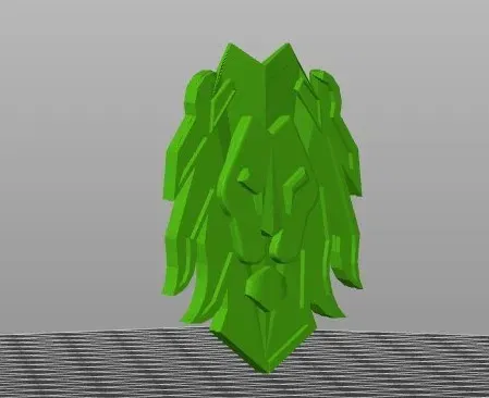 Biểu tượng đầu sư tử dành cho móc khóa hoặc gắn trên bề ... - Image 4