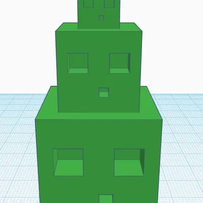 Nhân vật Slime trong Minecraft với nhiều kích thước khác nhau