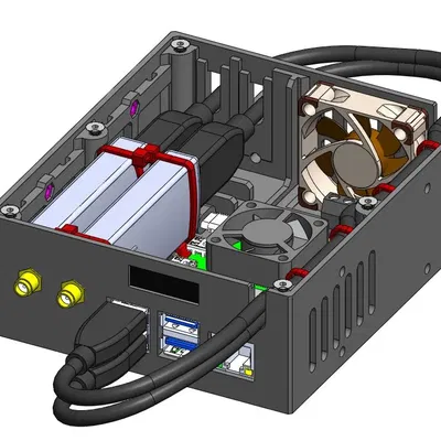 Hộp đựng cho Raspberry Pi 4 và hai RTL-SDR V3