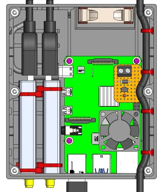 Hộp đựng cho Raspberry Pi 4 và hai RTL-SDR V3 - Image 2