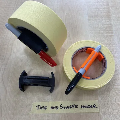 Giá đỡ bút Sharpie và cuộn băng dính tiện lợi