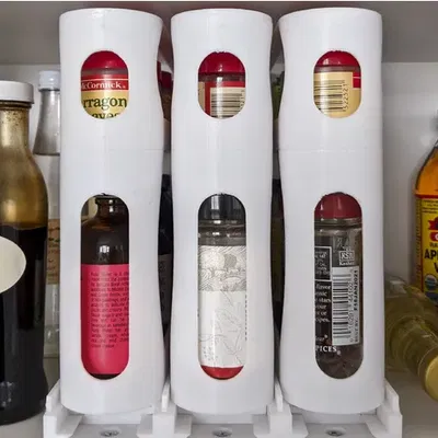 Giá đỡ gia vị kéo ra xoay cho tủ bếp tiện lợi