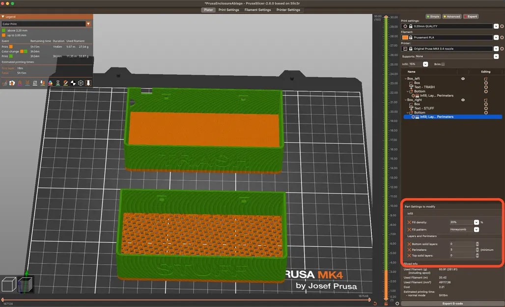 Hộp đựng rác và dụng cụ tùy chỉnh cho Prusa Enclosure - Image 6