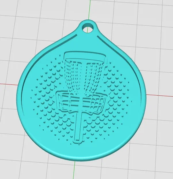 Móc chìa khóa dành cho người yêu thể thao đĩa discgolf - Image 1