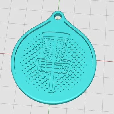 Móc chìa khóa dành cho người yêu thể thao đĩa discgolf