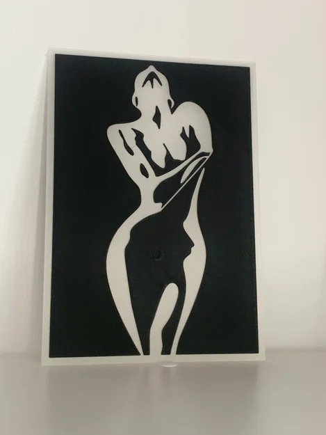 Silhouette phụ nữ trang trí tường nghệ thuật - Image 1