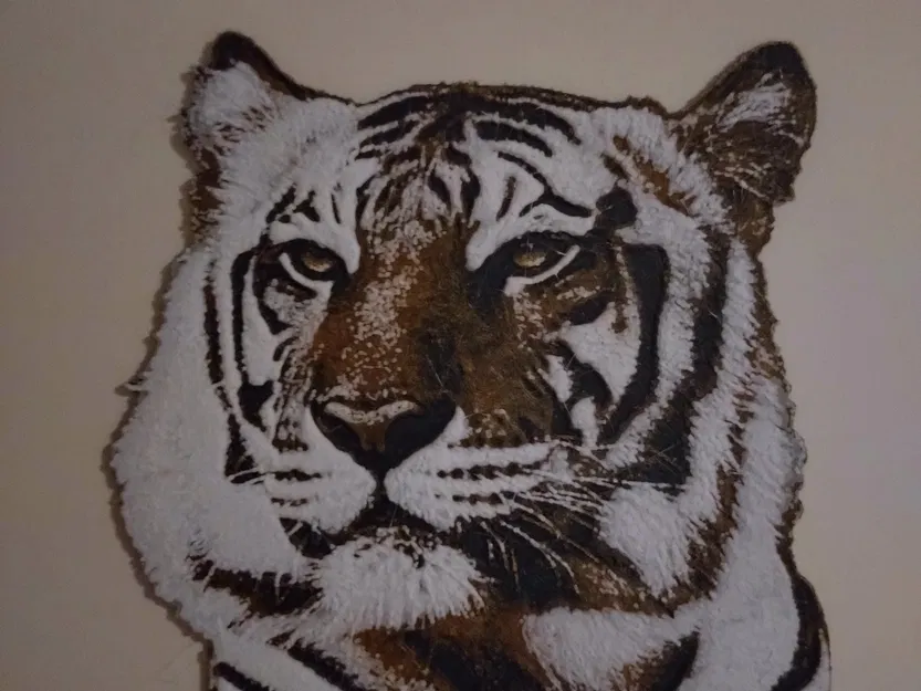 Mô hình hổ nghệ thuật treo tường Hueforge - Image 2