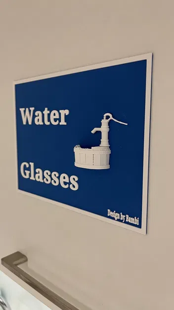 Biển báo thông tin văn phòng về cốc nước - Image 1