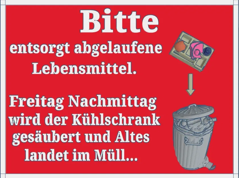 Bảng chỉ dẫn văn phòng mẫu 4: Tủ lạnh - Image 1