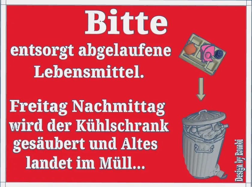 Bảng chỉ dẫn văn phòng mẫu 4: Tủ lạnh - Image 4