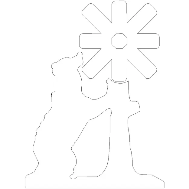 Totem để bàn với logo ESN UC3M - Image 2