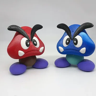 Nhân vật Goomba Bros từ trò chơi Paper Mario 64