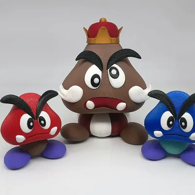 Nhân vật Goomba Bros từ trò chơi Paper Mario 64