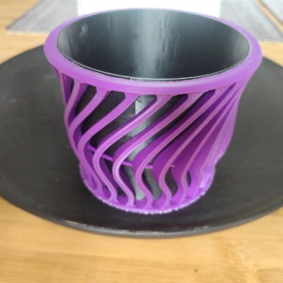 Bình hoa hai màu độc đáo cho trang trí nghệ thuật