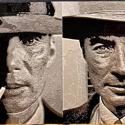 Cillian Murphy trong vai Robert Oppenheimer với phong cách HueForge