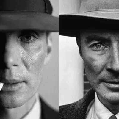 Cillian Murphy trong vai Robert Oppenheimer với phong cách HueForge